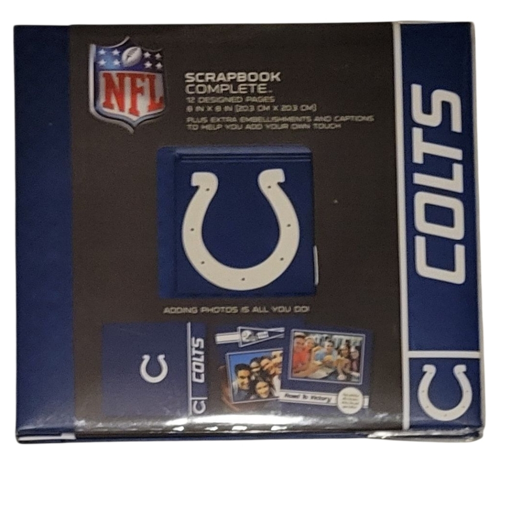 NFL Indianapolis Colts Scrapbook Complete 12 Des Pages 6in × 8in (203 cm ×203)cm